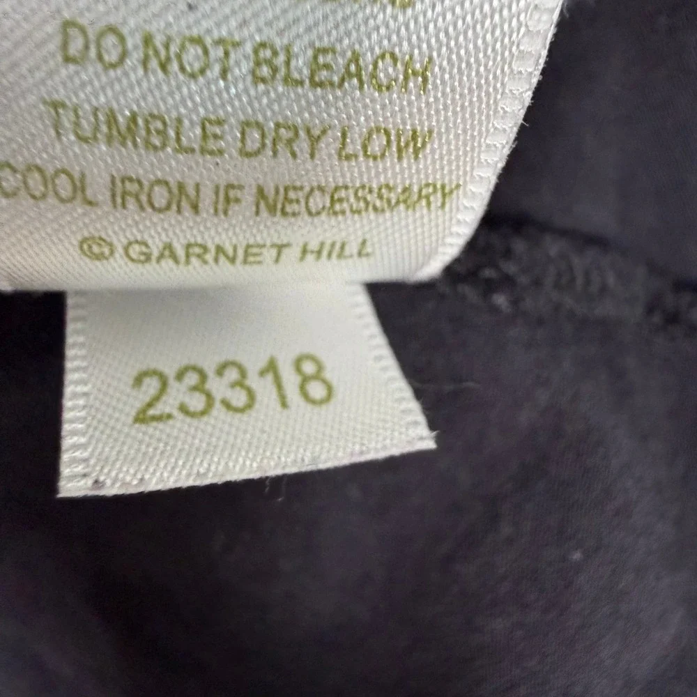 Garnet Hill T-Shirt Dress Small Dark Gray 3/4‎ Sleeve Scoop Neck Shift Capsule